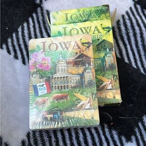 Iowa Playing Cards Set - Green and Yellow